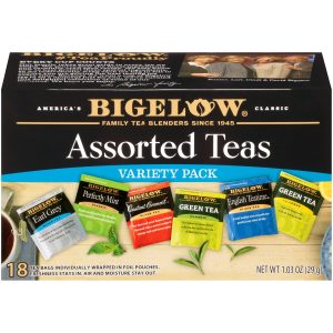 Assorted Black and Green Teas Variety Pack