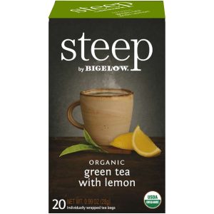 organic green tea with lemon