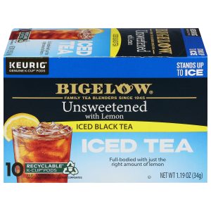 Unsweetened Black Iced Tea with Lemon Brew Over Ice K-Cup® Pods 10 Count